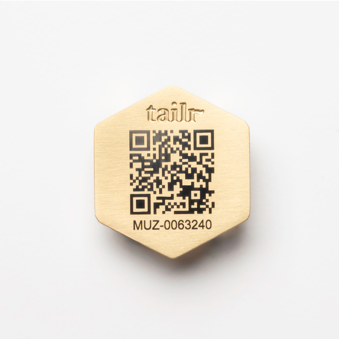 Tailr Slide-On QR Code Pet ID Tag